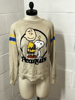 Vintage Peanuts Sweater Snoopy Charlie Brown Woodstock Knit Long 