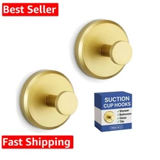Suction Cup Hooks for Shower, Bathroom, Kitchen, Glass Door, Mirror, Tile – L...