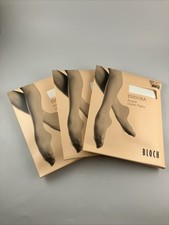 BLOCH Women's Endura Footed Ladies Dance Tights White T0920L Size D 3 Pack 