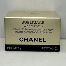 CHANEL SUBLIMAGE LA CREME YEUX ULTIMATE REGENERATION EYE CREAM NEW (6g/0.21oz)