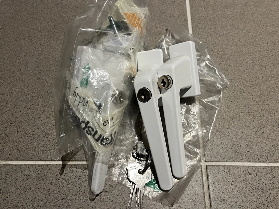 5 Stück abschließbarer Fenstergriff mit Schlüsseln