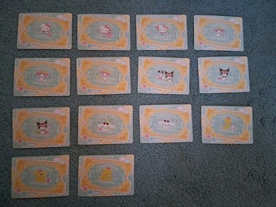 Sanrio Charakterkarten - Hello Kitty, My Melody, Kuromi, Cinnamoroll, Pompompurin