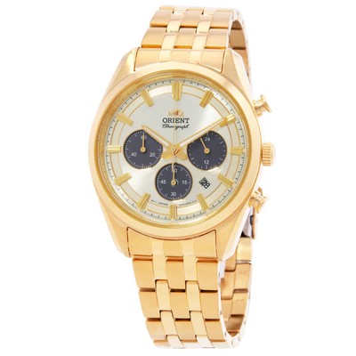 Orient Contemporary Chronograph Champagne Dial Men's Watch RA-TX0301G