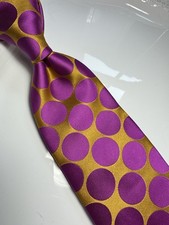 NWT IMANI UOMO MULTI COLOR POLKA DOTS STYLE PRINT SILK TOUCH NECK TIE  HANKY