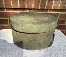 Antique Original Pantry Box-Old Green Paint