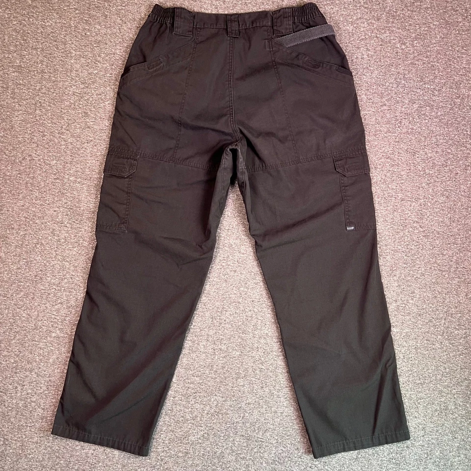 5.11 Tactical Cargo Pants Men 36x30 Black Military Outdoor Utility Work Fit33x30 - Image 2 of 4