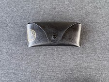 Ray-Ban Black Leather Sunglasses Case w/ Cleaning Cloth  Booklet EMPTY