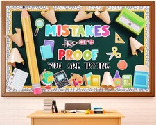 3D Back to School Bulletin Board Set Inspirational Classroom Decoration Educa...