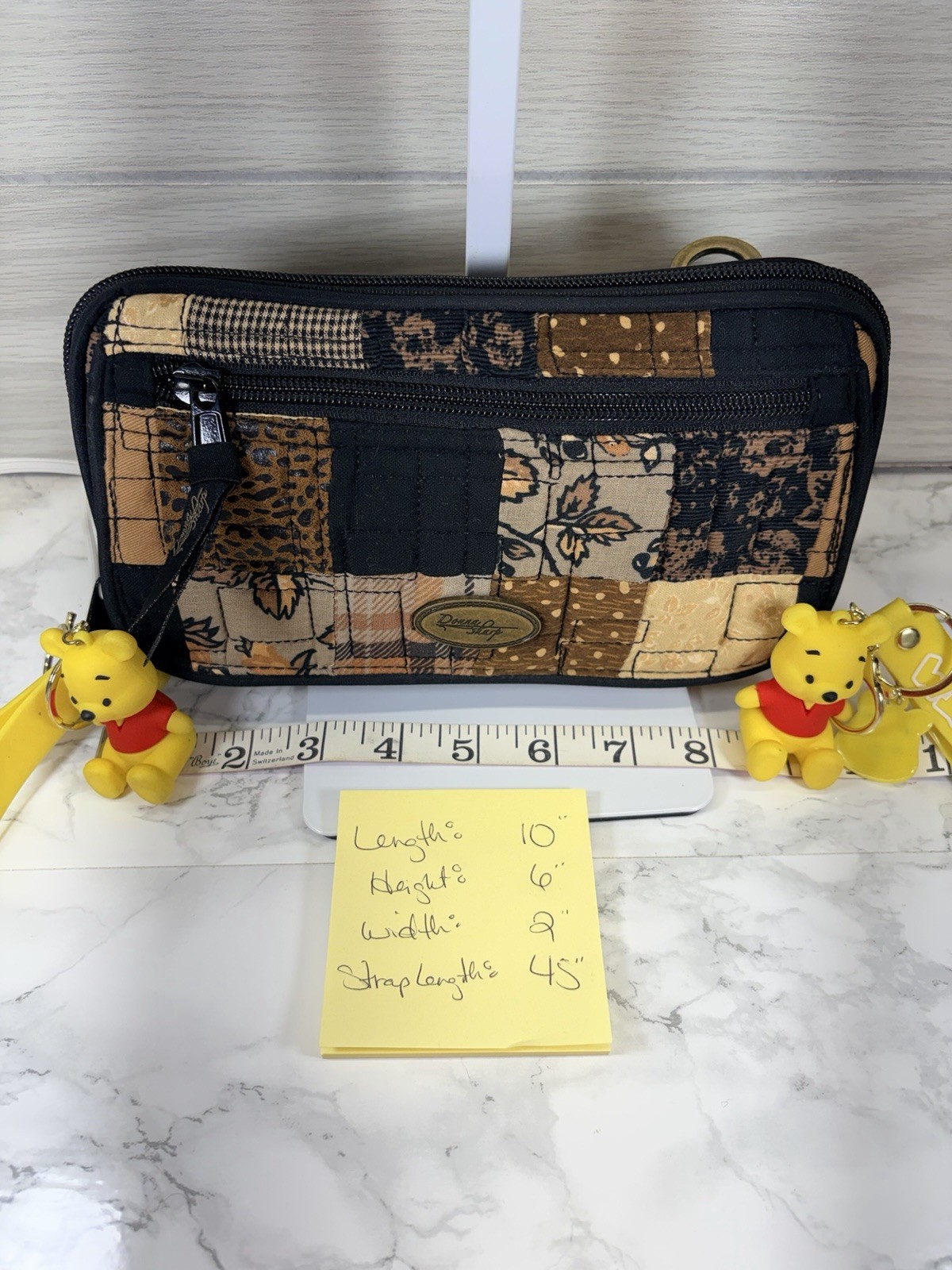 Donna Sharp Vintage Quilted Patchwork Shoulder Ba… - image 8