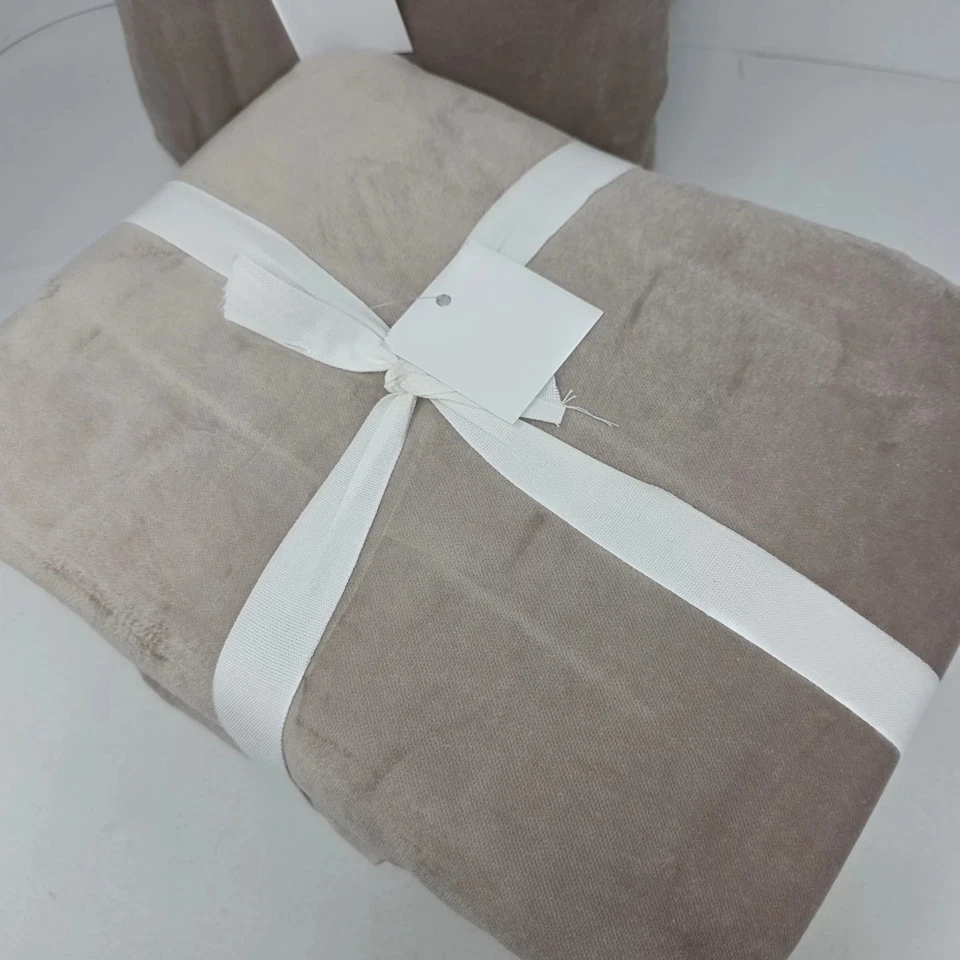 New Pottery Barn Velvet Twill Blackout Drapes 50" x 108" ~Pale Lilac~ Set of 2 - Image 3 of 3