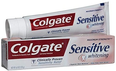 WHITE - COLGATE SENSITIVE MAXIMUM STRENGTH SENSITIVE WHITENING 6 OZ