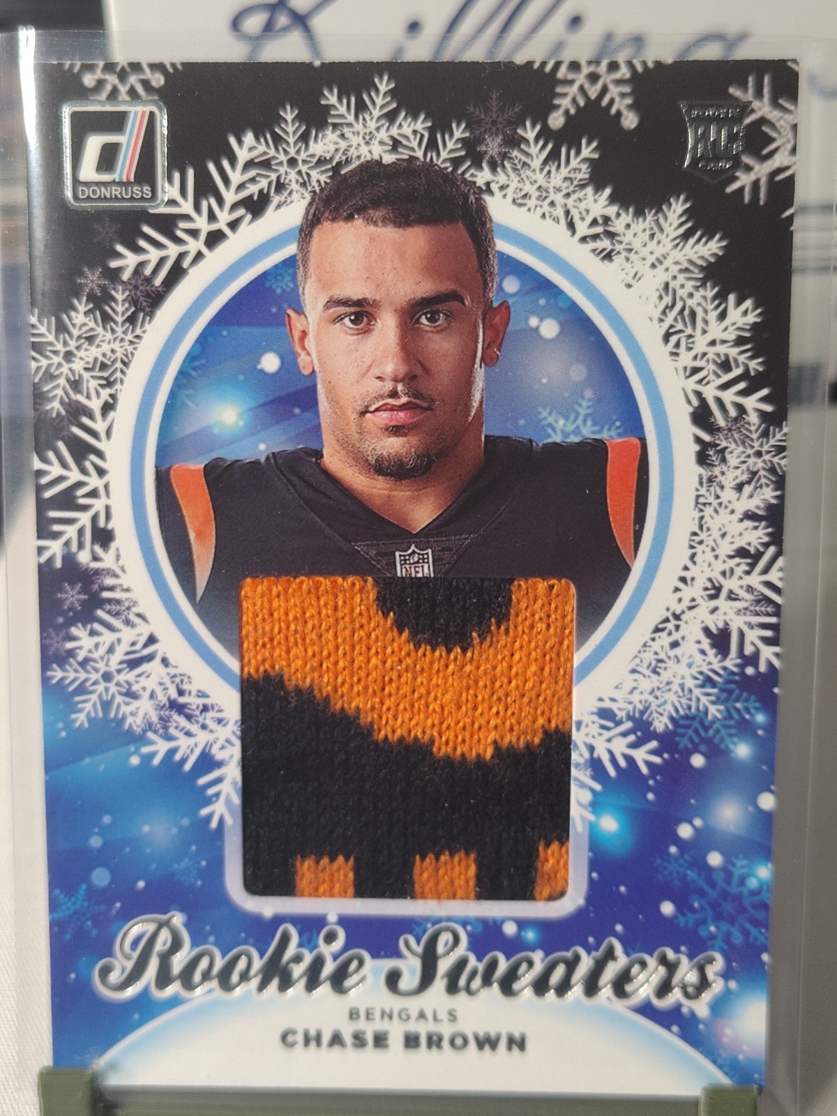 Chase Brown Donruss Rookie Holiday Sweater #HSCBR Base