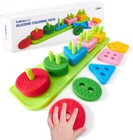 Montessori Spielzeug Stapelbecher Silikon FüR Baby 1-3 Jahre