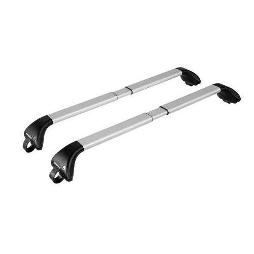Barres de toit Snap Fit alu NORDRIVE 100-136 cm pour vos vacances en famille et loisirs
