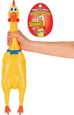 BIGGEST  LOUDEST Rubber Chicken Squeaking Classic Gag Toy - Archie McPhee