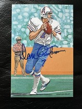 Dan Pastorini Houston Oilers Signed 4x6 Donovan Kelley Card 178