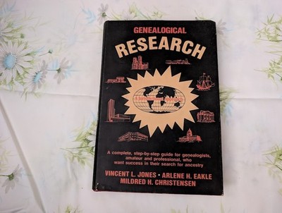 Genealogical Research; A Jurisdictional Approach Vincent Jones (c.1972, HC/DJ)