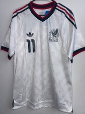 Mexico National Team Soccer Jersey S. Gimenez #11 White Size XXL
