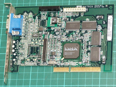 Matrox MGA AGP VGA card G+/PROA/8BF/5 with G100A chipset