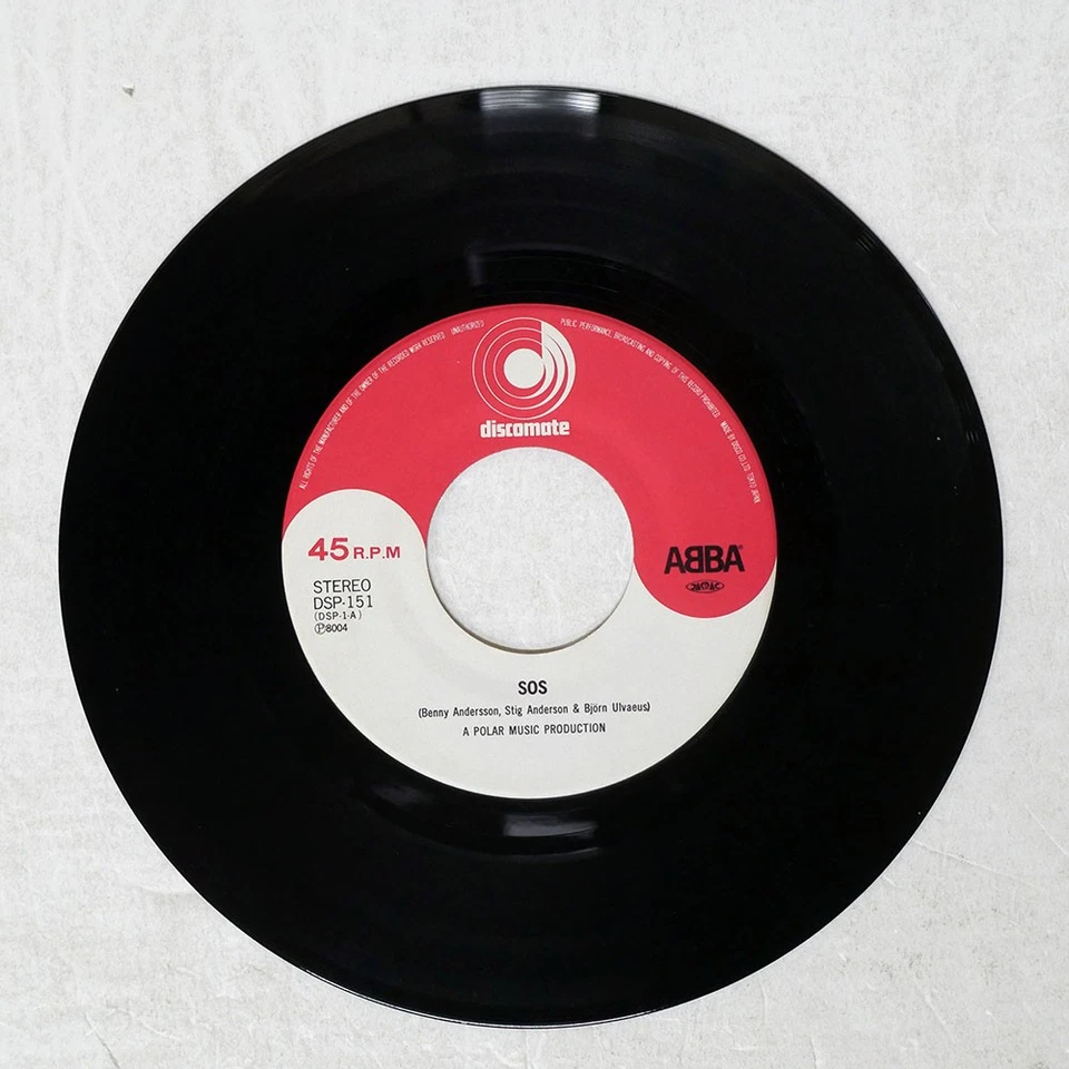 ABBA SOS / I DO, I DO, I DO, I DO, I DO DISCOMATE DSP151 Japan VINYL 7 - Image 3 of 3