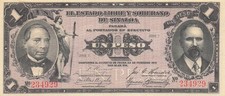 Mexico / San Blas, Sinaloa 1 Peso 22.2.1915  Series F  Circulated Banknote Tx 8