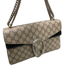 Gucci Dionysus Black Chain Bag, Luxury Designer Crossbody, Classic Evening Daily