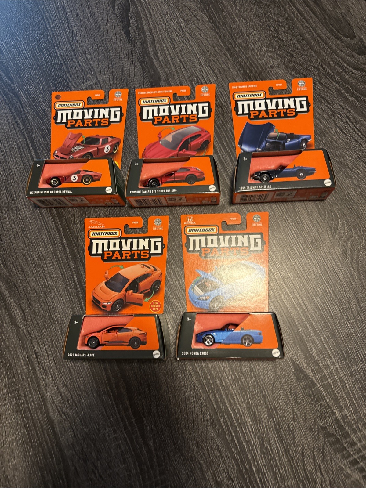 Matchbox Moving Parts Lot Of 5