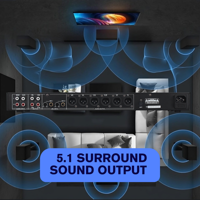 QST K1 PRO Digital Echo reverb Karaoke Mixer Processor w