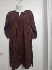 Fabindia Women's cotton Kurta shift Dress Size M New