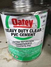 Oatey 30876 Heavy Duty Clear PVC Cement 32 oz Dented Can  062