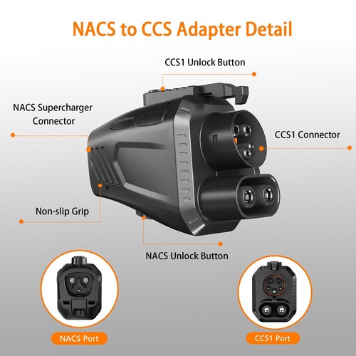 NACS to CCS1 Charging Adapter, Max 500A 1000V, Compatible with Tesla Supercha... - Picture 6 of 6