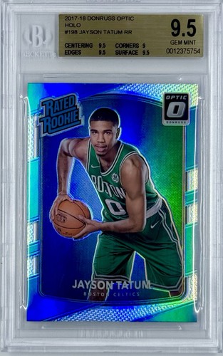 Jayson Tatum [Holo] #198 2017 Panini Donruss Optic card