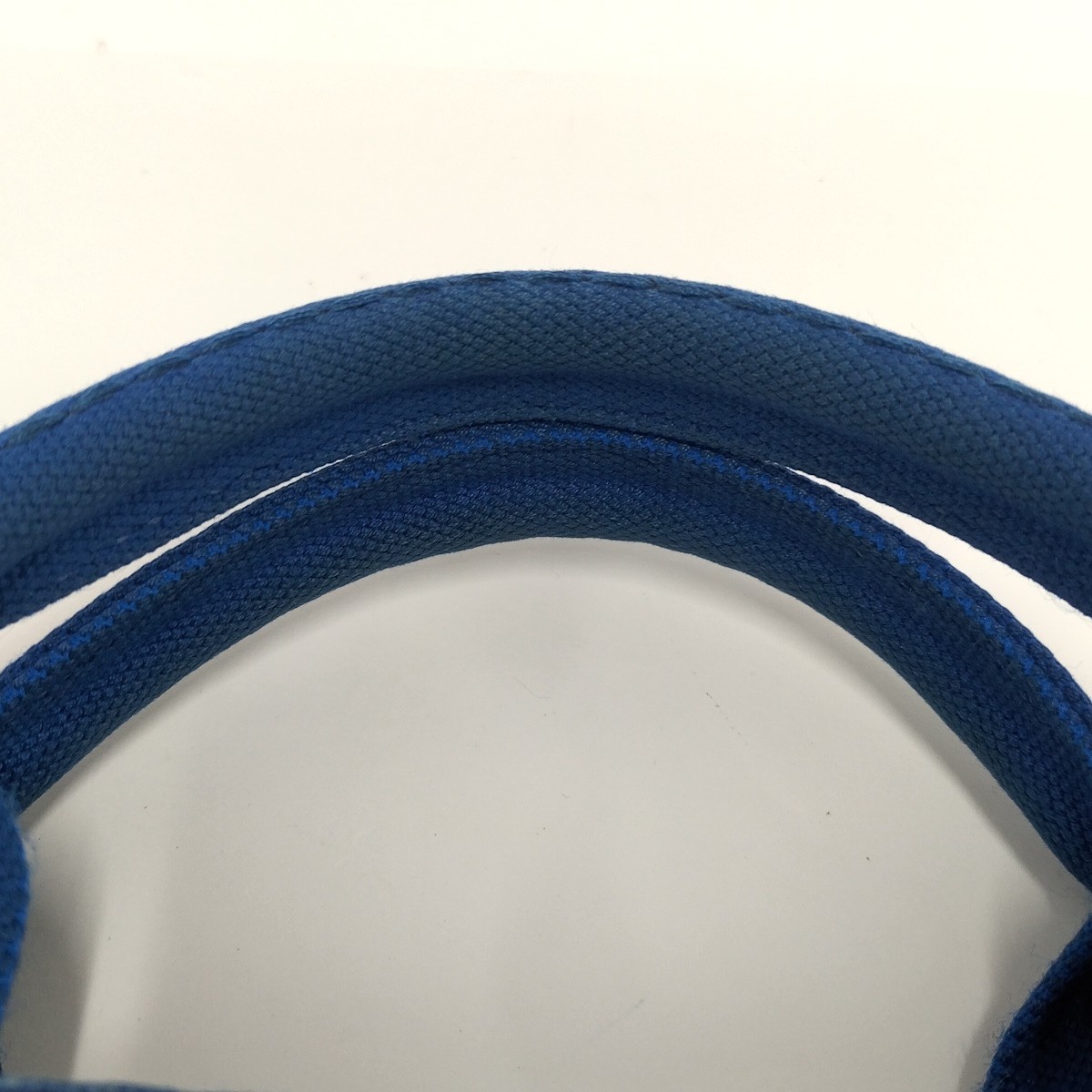 PRADA Handbag Mini Canapa Canvas Blue BN2439 from japan thumbnail 6