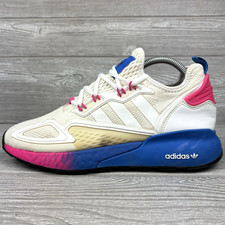 Adidas ZX 2K Boost White Pink Blue W for sale | eBay