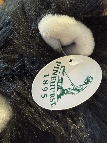 PINEHURST GOLF Plush “FOX SQUIRREL” Driver HEAD COVER Black & White NEW w/Tags - Picture 2 of 13