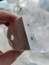 Cubicle Brackets 13mm Aluminium Finish .  Pack Of 9.  All Unused New.