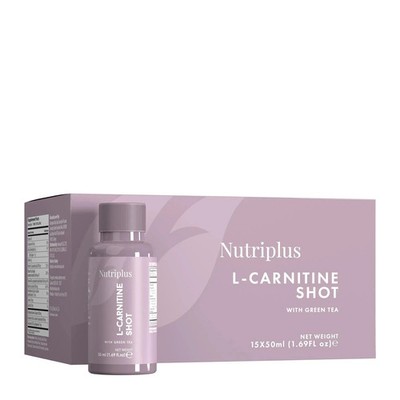 Farmasi Nutriplus L-Carnitine Shot With Green Tea 15 bottles 1.69 oz.