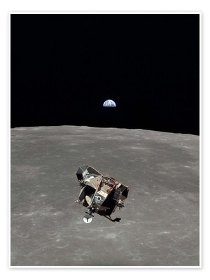 Poster Apollo 11, Mondoberfläche - NASA