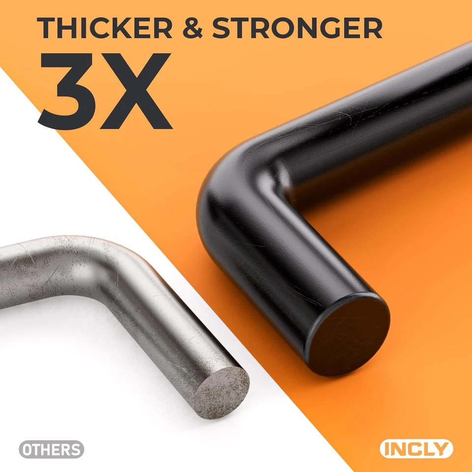 4/6 Inch Black Pegboard Hooks, 36 Pack Heavy Duty Double Arm Peg Board Straight - Image 3 of 4