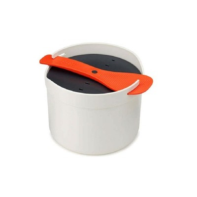 Joseph M-Cuisine Mikrowelle Reis und Getreide Kocher Dampfgarer, 8, Orange