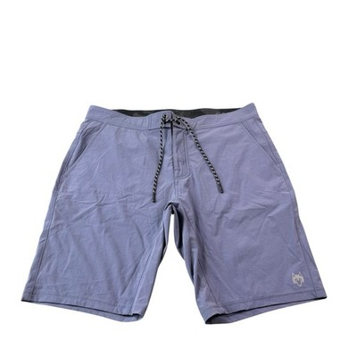 Greyson Slate Blue Nylon Blend Men s Boardshort Size 34 Mint 
