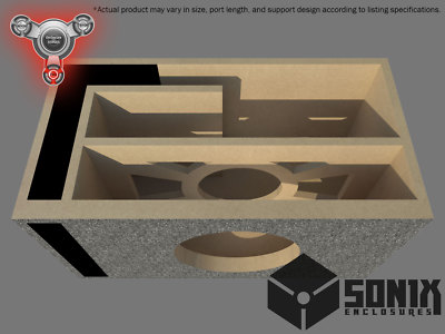 STAGE 2 - PORTED SUBWOOFER MDF ENCLOSURE FOR SUNDOWN 12ZV4REV.2 SUB BOX