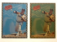 1993 NOLAN RYAN WHATABURGER REGULAR& CHAMPAGNE/GREEN TINT VARIANT! 5th No-Hitter