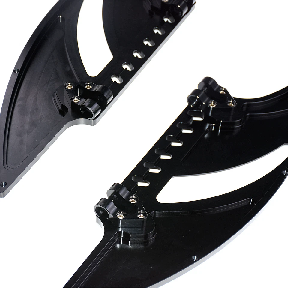 Tablero de pie negro freno talón puntera palanca de cambio pedal apto para Harley Touring Foto 4 de 4