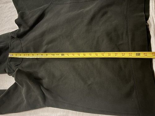Vintage 90's Russell Athletic Hoodie Sweatshirt Large Black Distressed Zip USA - Picture 11 of 11