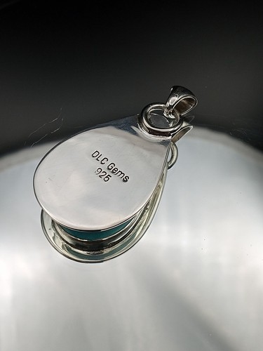 Ostern blau natürlicher Türkis Anhänger Sterlingsilber Nevada natürlicher Türkis - Bild 4 von 8