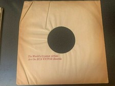 12" RCA Victor Records Company Inner Sleeve for LP's  VG SLEEVE ONLY
