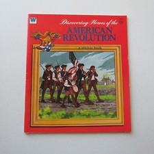 Discovering Heroes of the American Revolution Whitman Sticker Book 1693 1975