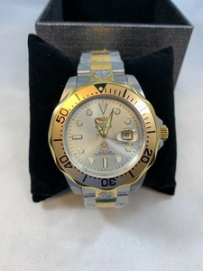 invicta diver dial tone automatic grand mens silver pro