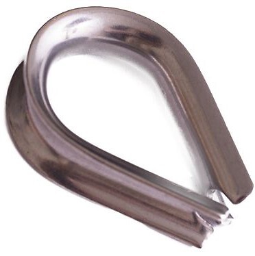 10mm Stainless Steel Marine Grade 316 wire rope Thimbles X 1 - Picture 6 of 7